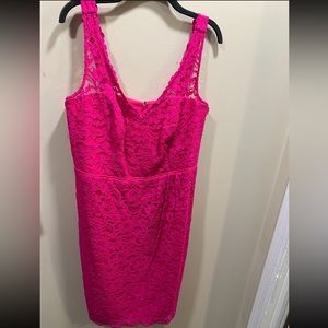 Pink David’s Bridal Bridesmaid dress